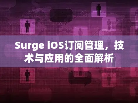 Surge iOS订阅管理，技术与应用的全面解析