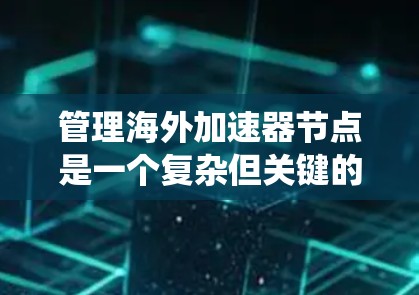 管理海外加速器节点是一个复杂但关键的任务，需要综合考虑多个方面。以下是对该任务的系统化总结