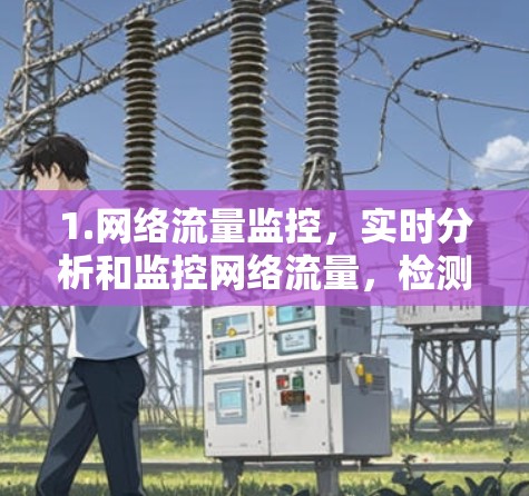 1.网络流量监控，实时分析和监控网络流量，检测异常流量、攻击行为或网络攻击