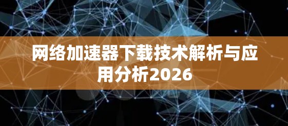 网络加速器下载技术解析与应用分析2026