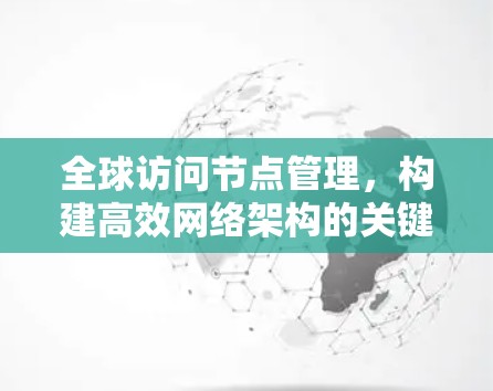 全球访问节点管理，构建高效网络架构的关键要素