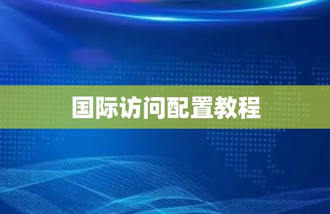 国际访问配置教程