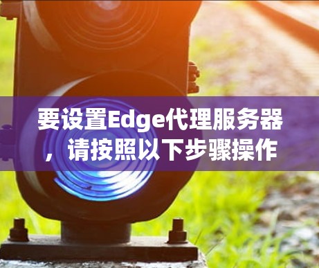 要设置Edge代理服务器，请按照以下步骤操作
