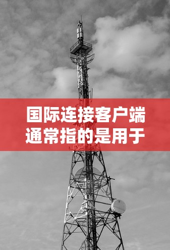 国际连接客户端通常指的是用于跨国业务连接的软件或平台，帮助企业与全球客户、合作伙伴或供应商建立联系。以下是一些常见的国际连接客户端类型和功能