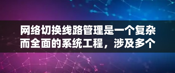 网络切换线路管理是一个复杂而全面的系统工程，涉及多个方面的知识和技能。以下是对这一领域的总结和学习建议，帮助你系统地掌握相关内容