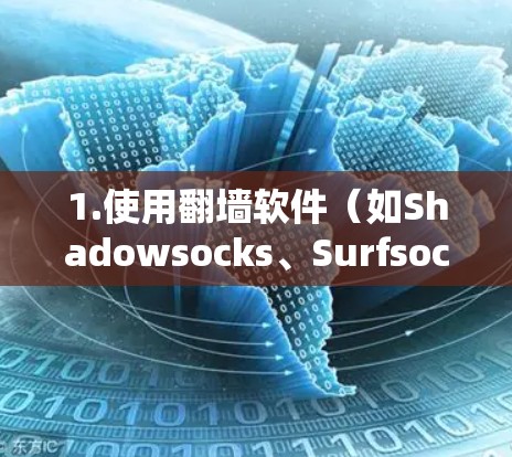 1.使用翻墙软件（如Shadowsocks、Surfsocks等）