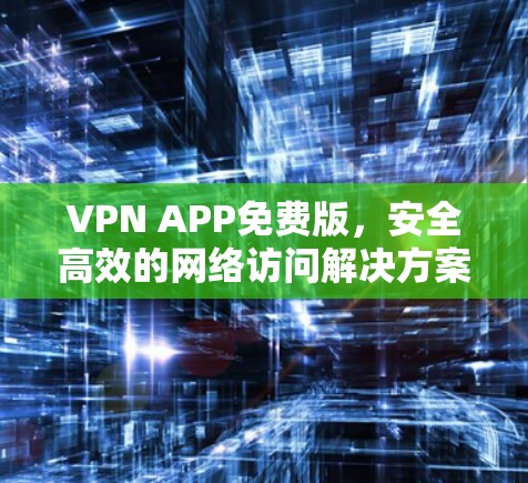 VPN APP免费版，安全高效的网络访问解决方案