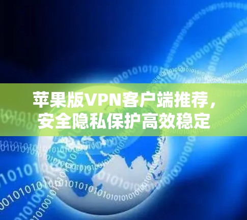 苹果版VPN客户端推荐，安全隐私保护高效稳定