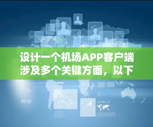 设计一个机场APP客户端涉及多个关键方面，以下是系统化的解决方案