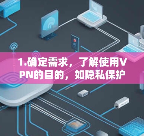 1.确定需求，了解使用VPN的目的，如隐私保护、访问受限网站或加密通信，以选择合适的VPN服务