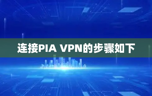 连接PIA VPN的步骤如下