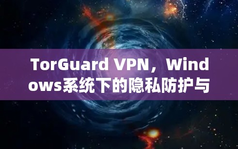 TorGuard VPN，Windows系统下的隐私防护与网络安全解决方案