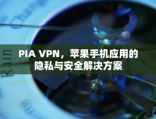 PIA VPN，苹果手机应用的隐私与安全解决方案
